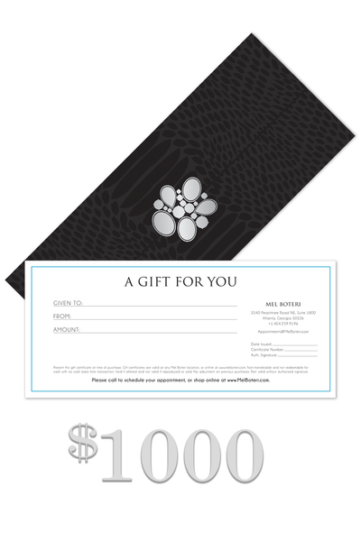 $1000 Mel Boteri Gift Certificate