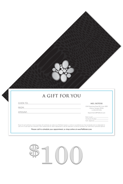 $100 Mel Boteri Gift Certificate